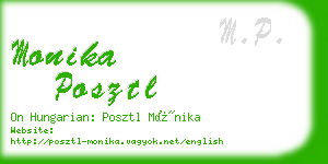 monika posztl business card